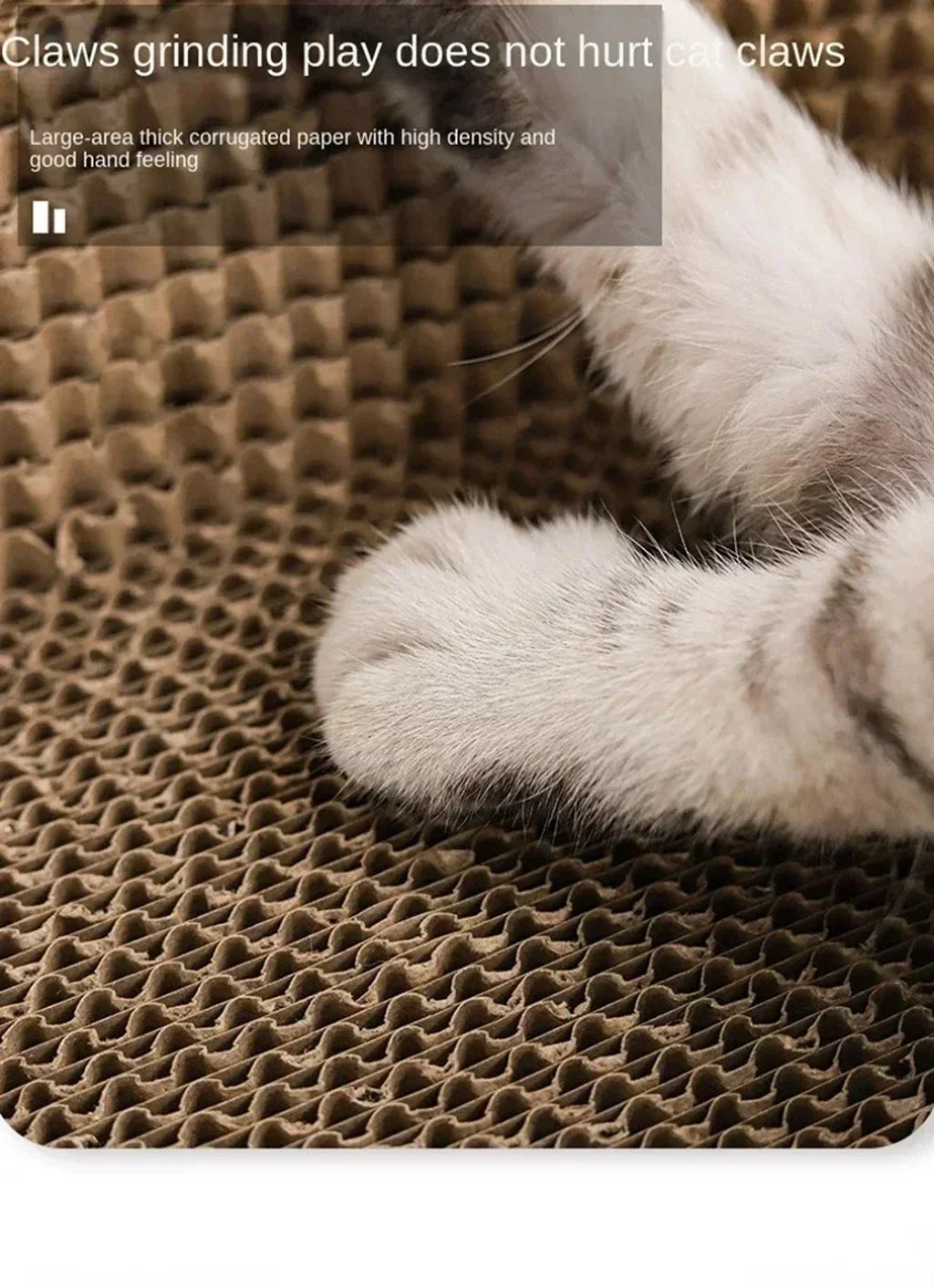 Tabla de rascado para gatos, protege los muebles, juguetes para afilar garras, nido de gato de papel corrugado ovalado resistente al desgaste, accesorios para gatos