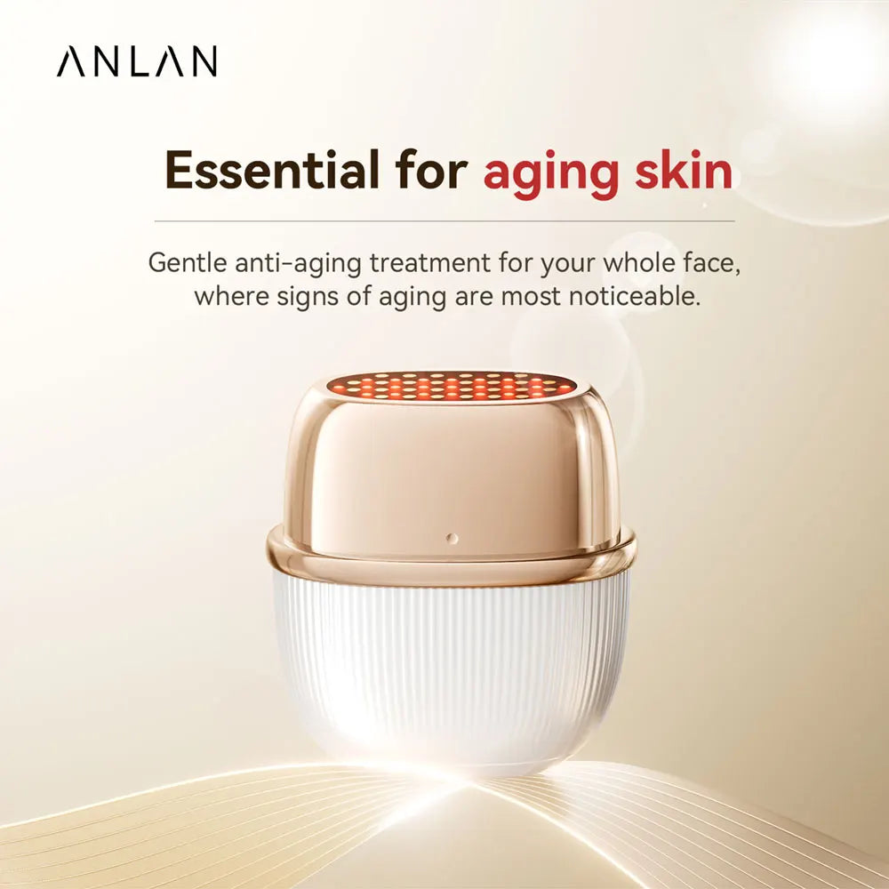 ANLAN Dispositivo de Belleza RF Multipolar EMS Lifting Facial Reafirmante de la Piel Antienvejecimiento Arrugas 3 Colores Luz Cuidado de la Piel Masaje Oro 24K