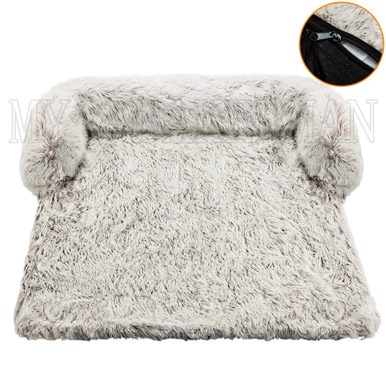 S-XXL Sofá Cama para Perros, Cama Calmante para Mascotas, Nido Cálido Lavable, Protector de Muebles Suave, Manta para Gatos, Cama Sofá para Perros Grandes