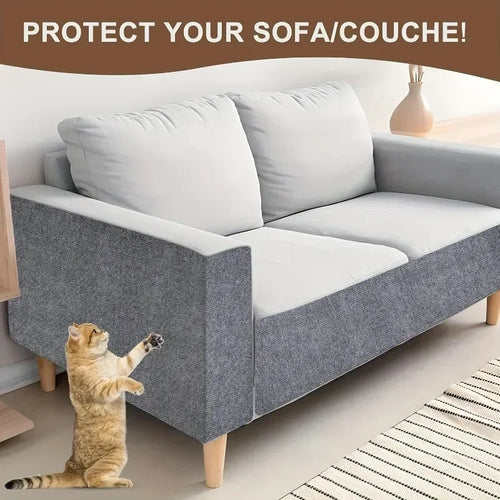 40x300cm Protector de Sofá Rascador para Gatos, Almohadilla Rascadora para Gatos, Protección Recortable, Alfombra Autoadhesiva, Alfombrilla Rascadora DIY para Gatos