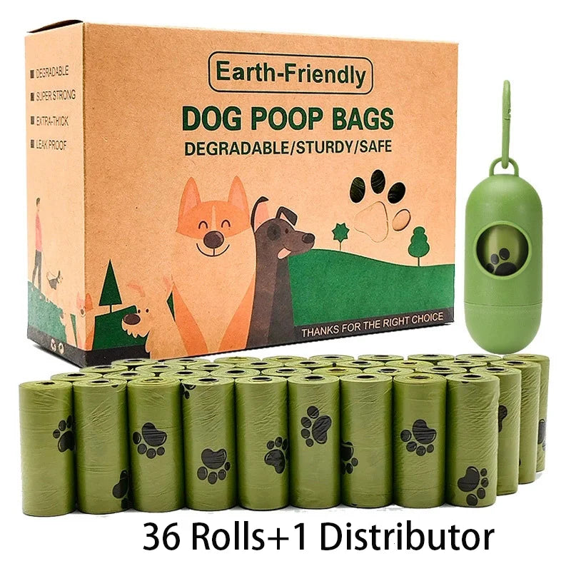 Nuevas bolsas biodegradables para excrementos de perro a granel, bolsas de caca perfumadas Biobase, bolsas degradables para desechos de gato, dispensador de excrementos de perro, regalos