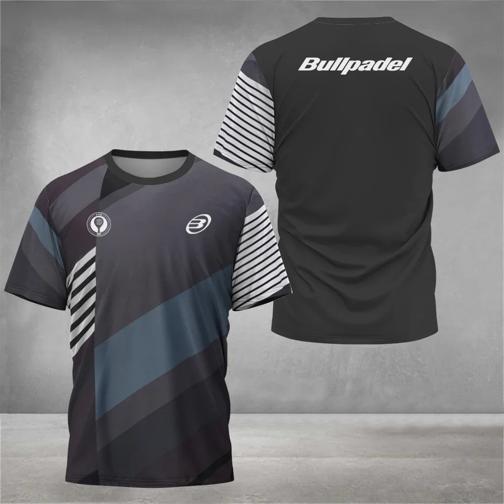 Cool Padel Camiseta Transpirable de Manga Corta Secado Rápido para Verano, Top de Calle para Hombre, Camiseta de Tenis para Exteriores, Nueva Colección Fitness