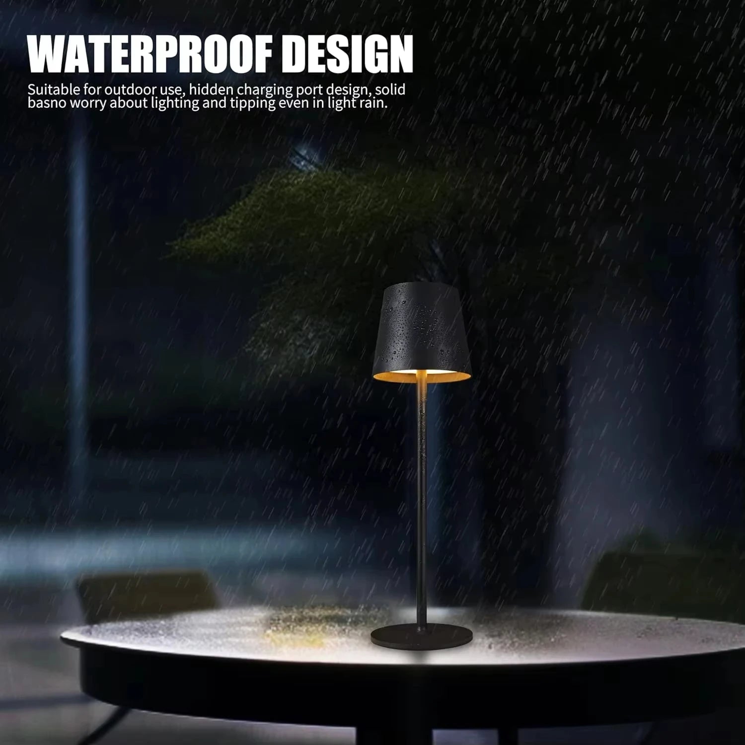 Wireless LED Table Lamps 3 Levels Dimmable Touch Night Light USB Rechargeable Led Desk Lamp For Room Study Office Bars Coffee