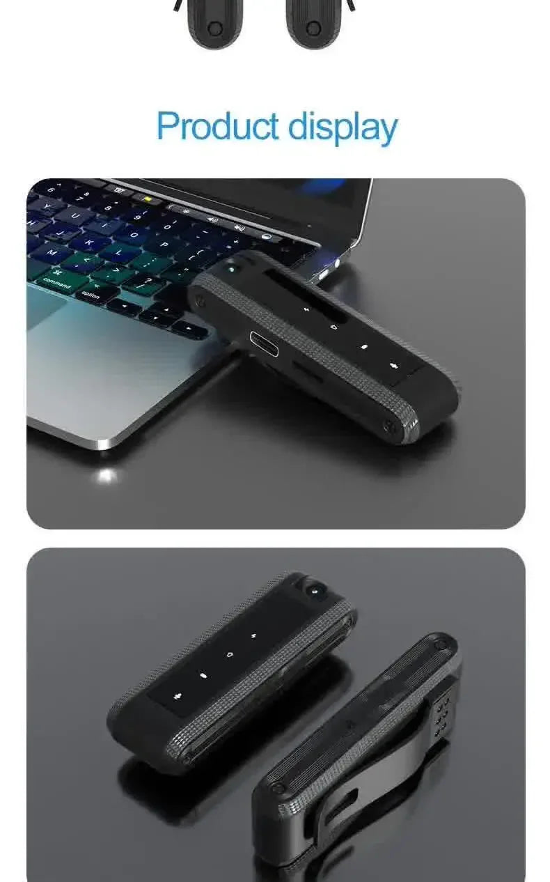 Minicámara corporal Carpbaba C2S 1080P HD DV, bodycam profesional, grabadora de video y voz digital, pequeño dispositivo de grabación de sonido y micrograbación