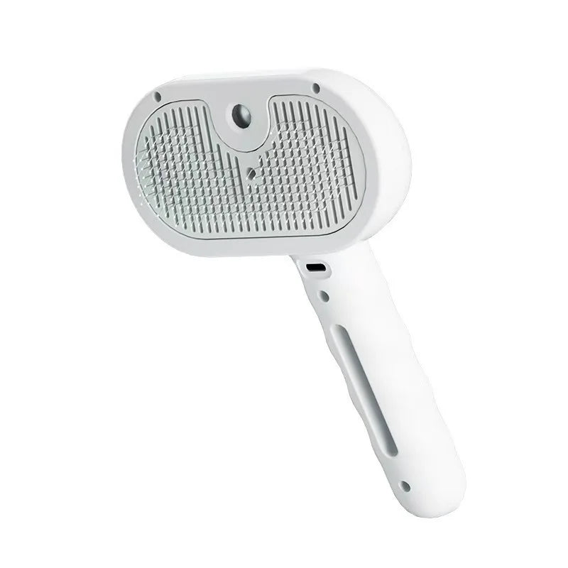 Cepillo para perros al vapor, cepillo eléctrico rociador para gatos, cepillo vaporizador 3 en 1 para perros para masajes, cuidado de mascotas, eliminación de pelo enredado y suelto