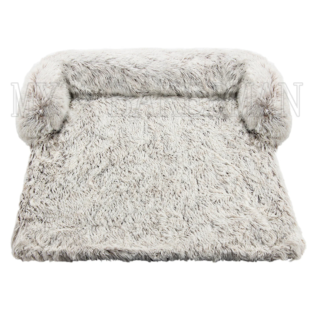 S-XXL Sofá Cama para Perros, Cama Calmante para Mascotas, Nido Cálido Lavable, Protector de Muebles Suave, Manta para Gatos, Cama Sofá para Perros Grandes