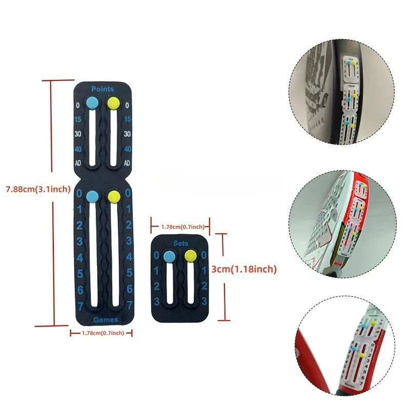 Original Small Score Board For Tennis Padel Racket Lightweight Patent Certified Anti-Paint Peeling Scorekeeper for Amateurs