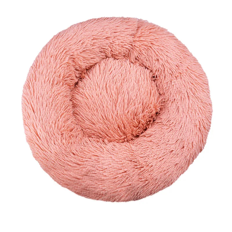 Cama redonda para perro, cama cálida de invierno para gato, cesta de felpa para perro, cama lavable para mascotas, para perros pequeños, medianos, grandes, sofá para gatos