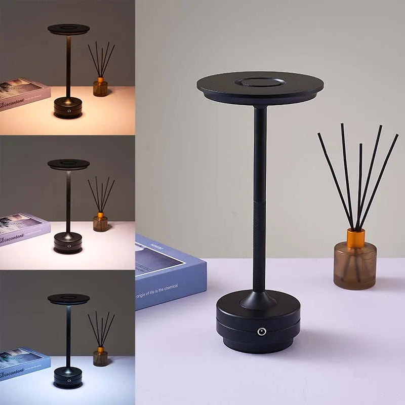 Lámpara de mesa recargable nórdica TrendyHome, lámpara LED táctil, decoración de mesa de café, decoración de dormitorio para estudio, luz de escritorio bonita para mesita de noche