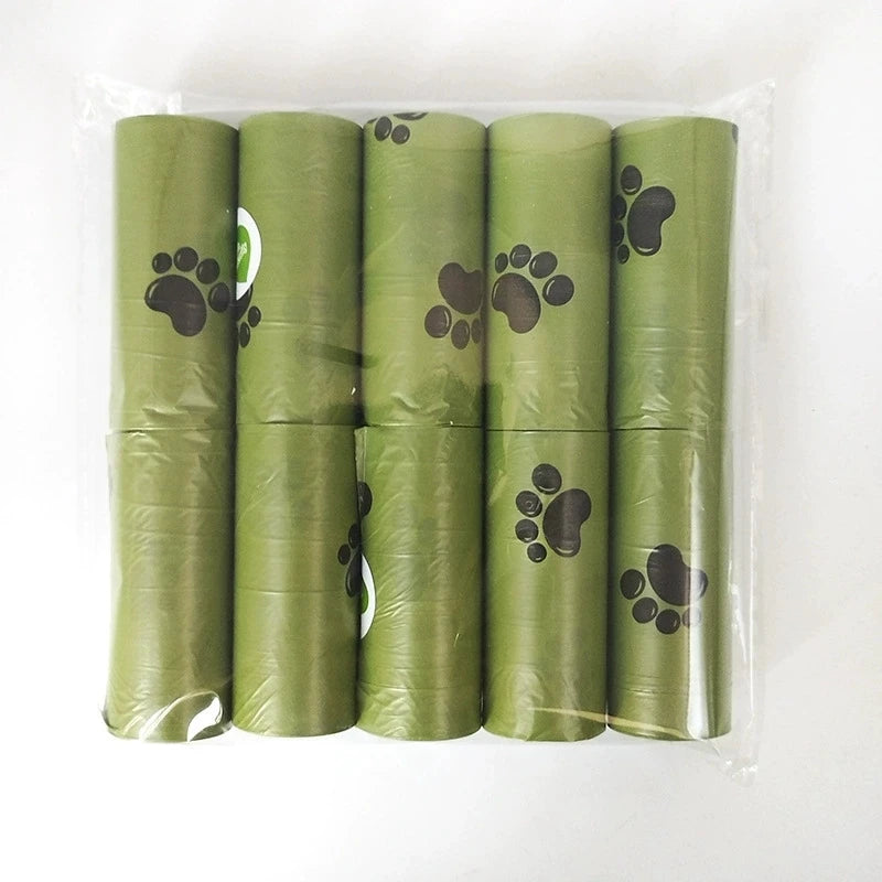 Nuevas bolsas biodegradables para excrementos de perro a granel, bolsas de caca perfumadas Biobase, bolsas degradables para desechos de gato, dispensador de excrementos de perro, regalos