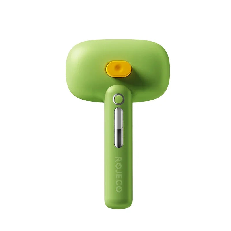 Cepillo de vapor eléctrico ROJECO para mascotas, cepillo pulverizador para perros y gatos, peine para eliminar el pelo de mascotas, herramienta de aseo para mascotas, cepillo de niebla de agua removedor de pelo