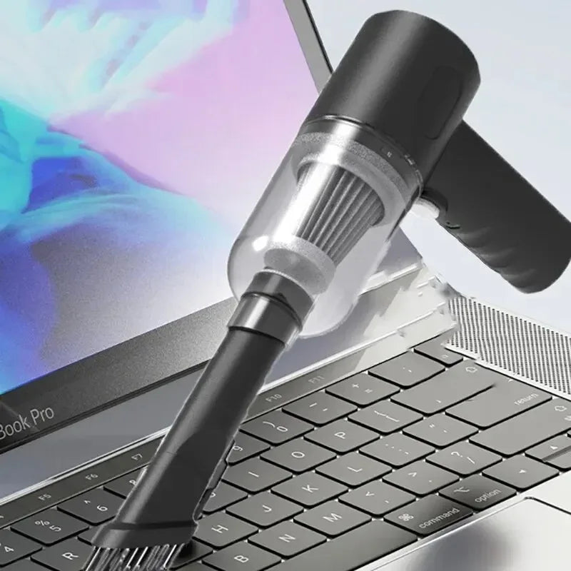Sunny Clean: Aspiradora de coche inalámbrica de 9000 Pa, carga USB, 1200 mAh, electrodoméstico de limpieza portátil, mini aspiradora húmeda y seca para el hogar