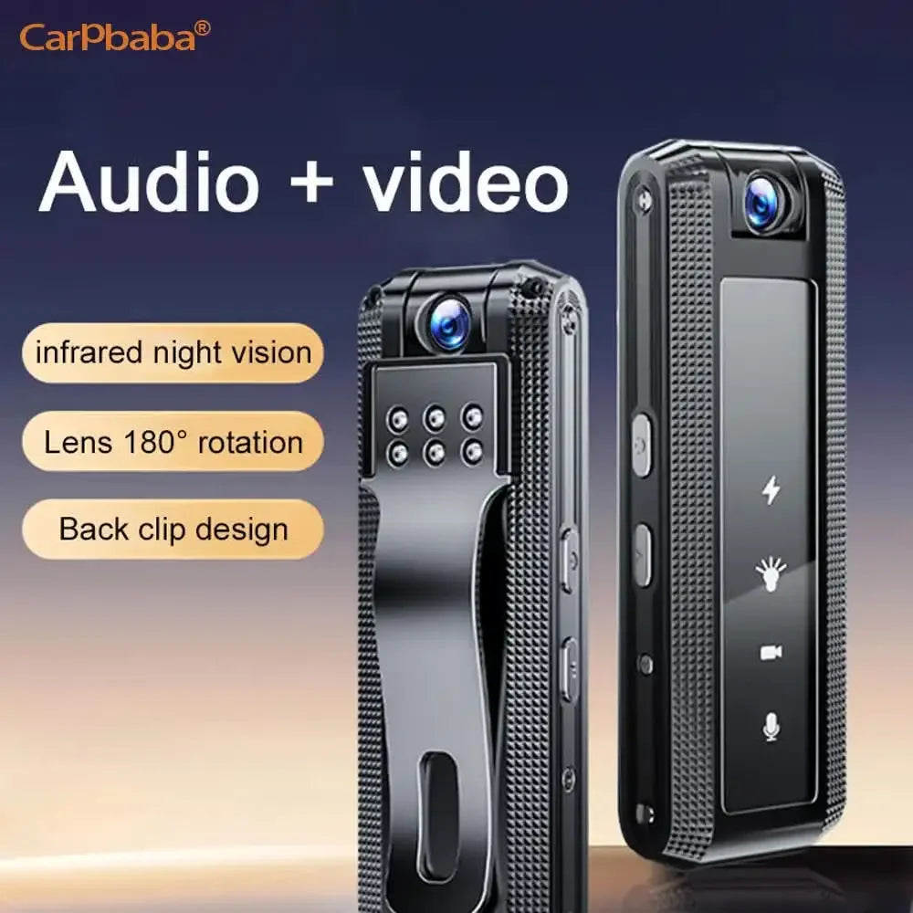 Minicámara corporal Carpbaba C2S 1080P HD DV, bodycam profesional, grabadora de video y voz digital, pequeño dispositivo de grabación de sonido y micrograbación