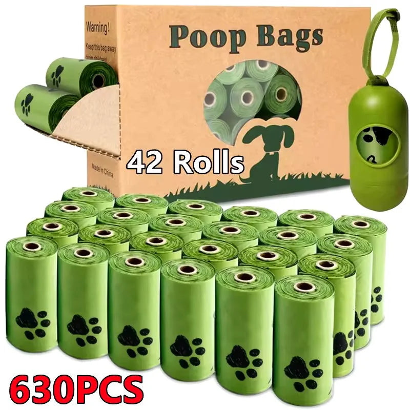 Nuevas bolsas biodegradables para excrementos de perro a granel, bolsas de caca perfumadas Biobase, bolsas degradables para desechos de gato, dispensador de excrementos de perro, regalos