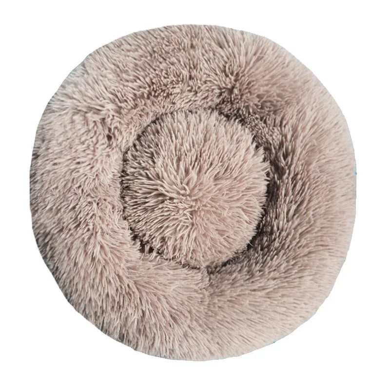 Cama redonda para perro, cama cálida de invierno para gato, cesta de felpa para perro, cama lavable para mascotas, para perros pequeños, medianos, grandes, sofá para gatos