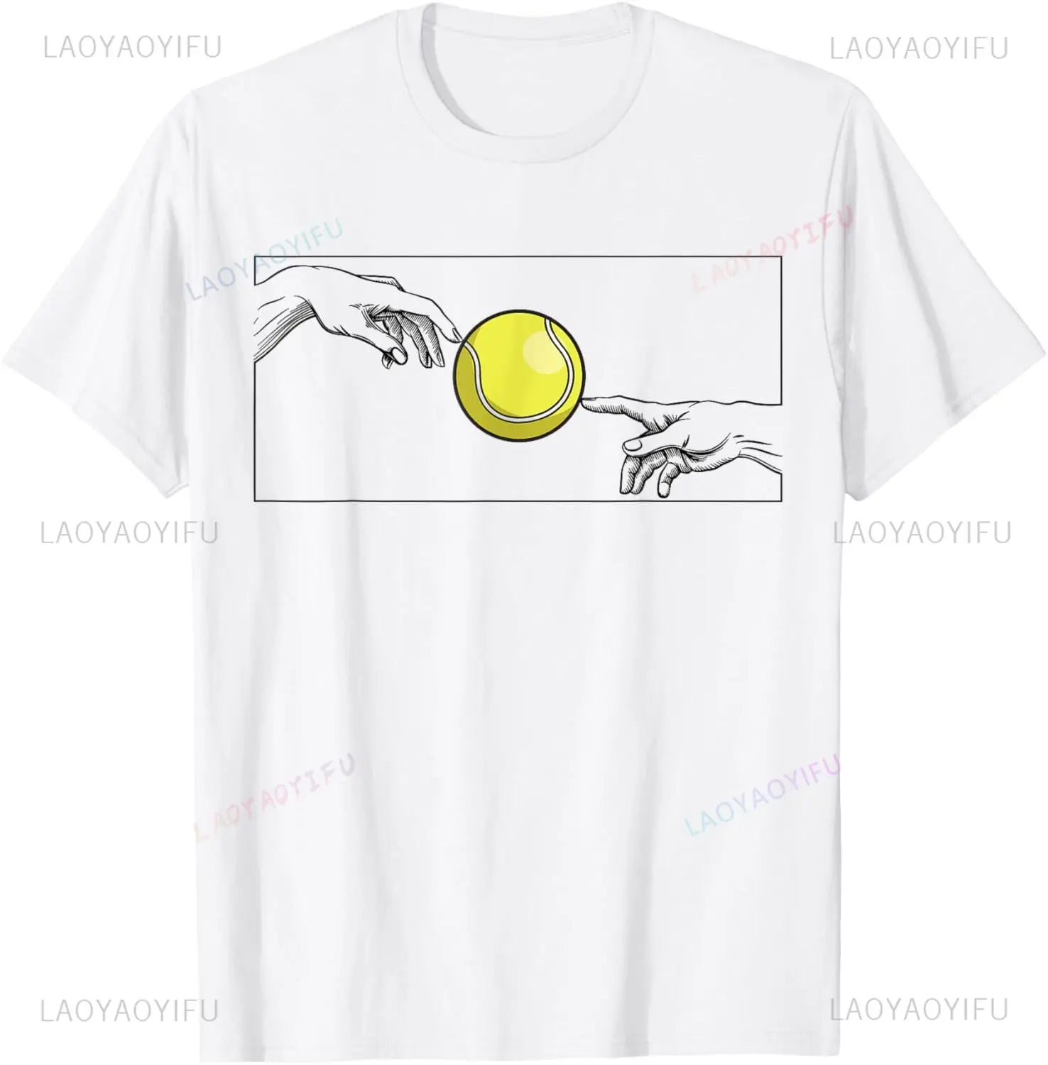 Pelota de tenis para jugador de tenis Camiseta de tenis unisex Ropa de calle de verano Tops personalizables Camiseta Hombre