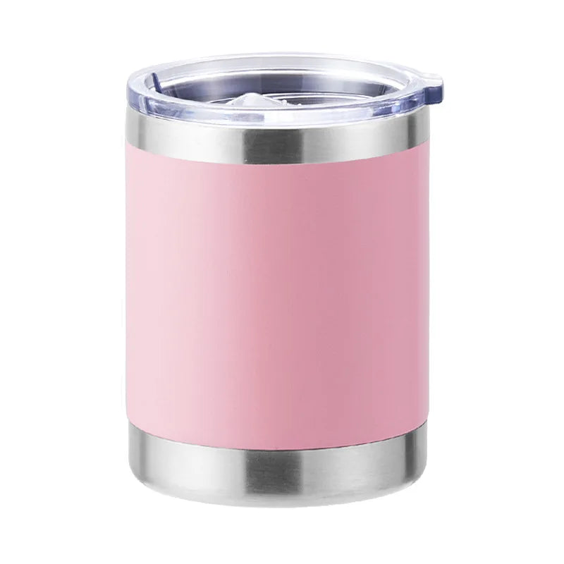 Taza de café de acero inoxidable de doble pared para coche, 10 oz, taza de café, taza de cerveza, 300 ml, termo aislado al vacío