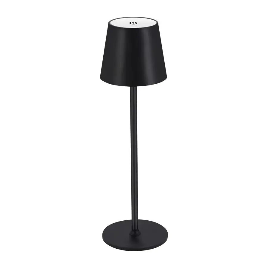 Lámpara de mesa LED nórdica, recargable, táctil, regulable, para dormitorio, comedor, cafetería, decoración sencilla para el hogar.