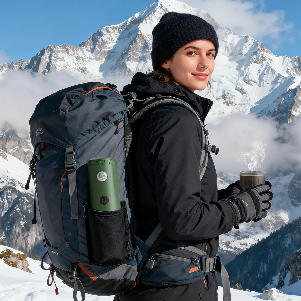 Portable Espresso Machine 3-in-1 Travel Coffee Maker for Camping Hiking Office Self-Heating with USB-C