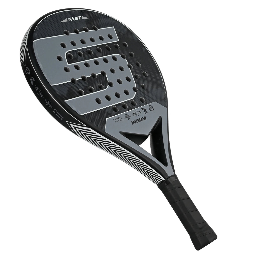 Palas de pádel ligeras de fibra de carbono completa, superficie rugosa, núcleo de espuma EVA Memory Flex, palas de alta calidad.