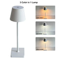 Lámpara de mesa LED nórdica, recargable, táctil, regulable, para dormitorio, comedor, cafetería, decoración sencilla para el hogar.