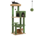 Rascador multinivel para gatos con postes de sisal, condominio acogedor, hamaca grande, torre de felpa para gatos, cama para gatitos de interior, juguetes para gatos