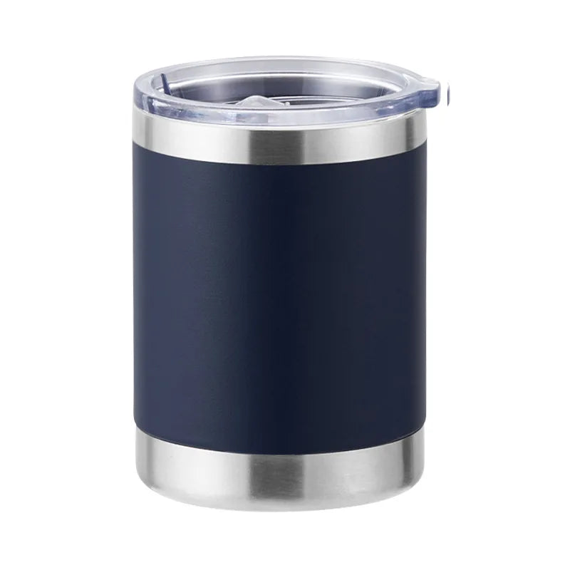 Taza de café de acero inoxidable de doble pared para coche, 10 oz, taza de café, taza de cerveza, 300 ml, termo aislado al vacío