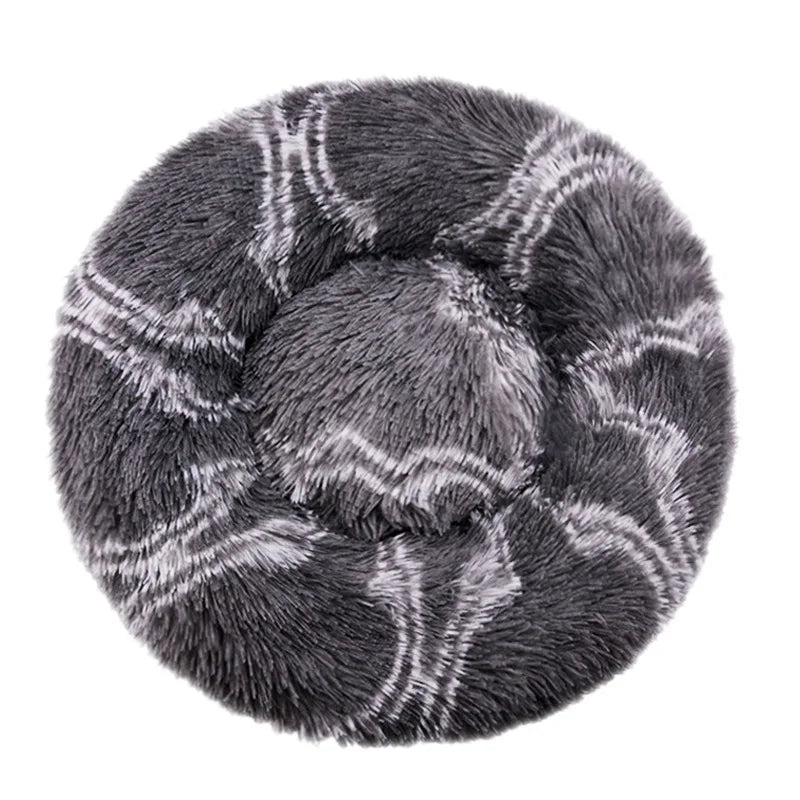 Cama redonda para perro, cama cálida de invierno para gato, cesta de felpa para perro, cama lavable para mascotas, para perros pequeños, medianos, grandes, sofá para gatos