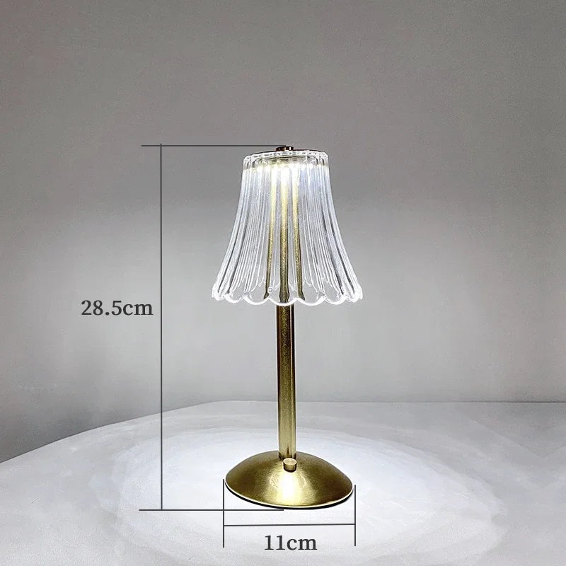 Lámpara de Mesa Táctil para Bar, Recargable, Inalámbrica, Lámpara de Escritorio Portátil, Luz Nocturna para Dormitorio, Luces LED Decorativas para Cafeterías, Hoteles y Restaurantes