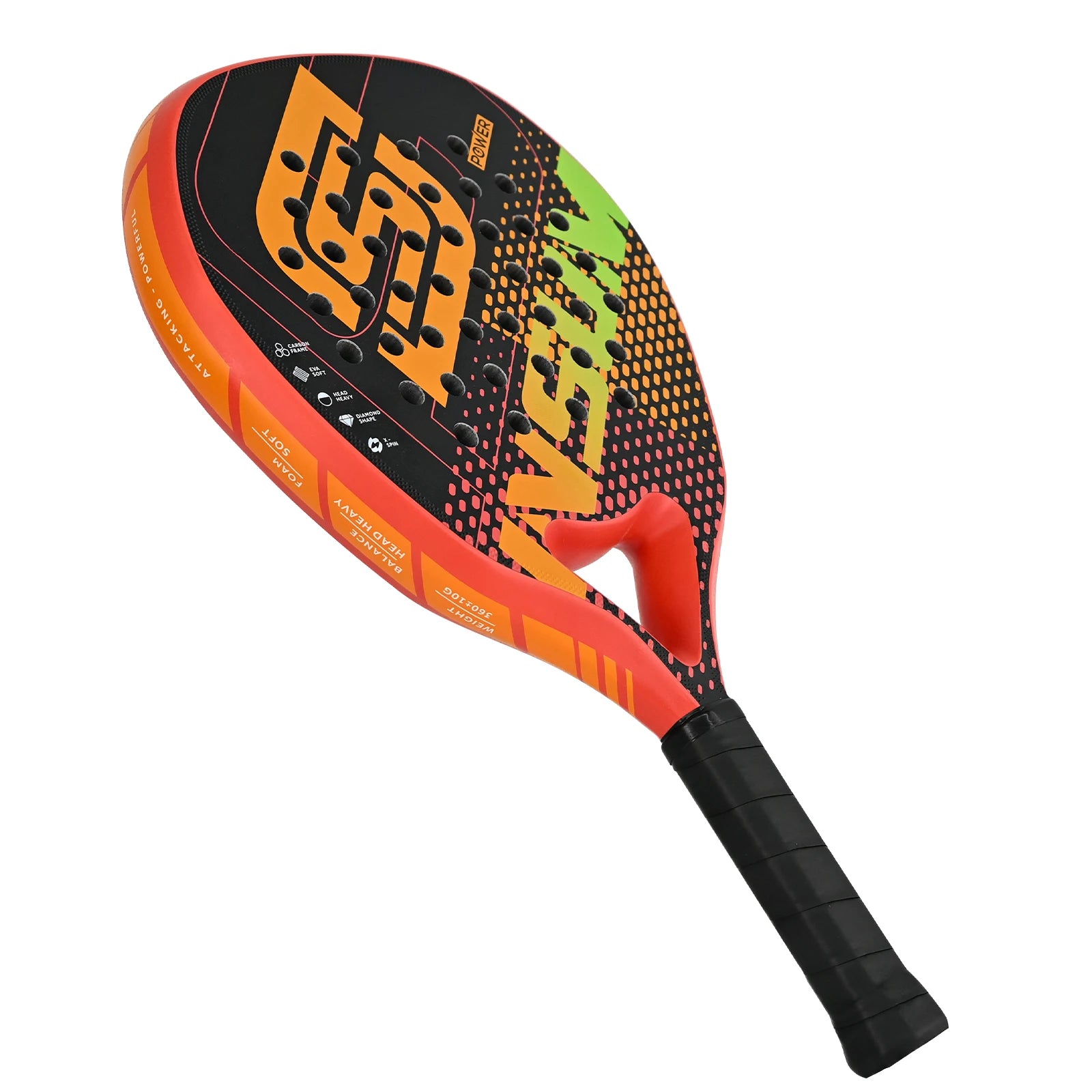 Palas de pádel ligeras de fibra de carbono completa, superficie rugosa, núcleo de espuma EVA Memory Flex, palas de alta calidad.
