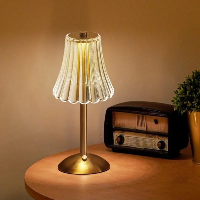 Lámpara de Mesa Táctil para Bar, Recargable, Inalámbrica, Lámpara de Escritorio Portátil, Luz Nocturna para Dormitorio, Luces LED Decorativas para Cafeterías, Hoteles y Restaurantes