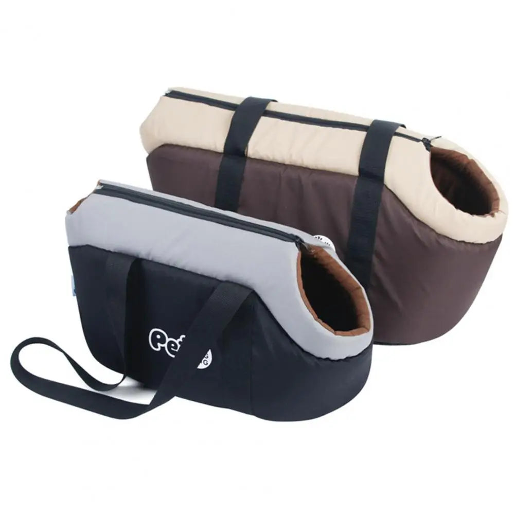 Transportín para mascotas de tela suave con almohadilla interior ajustable, bolso de mano para gatos, viajes, transpirable