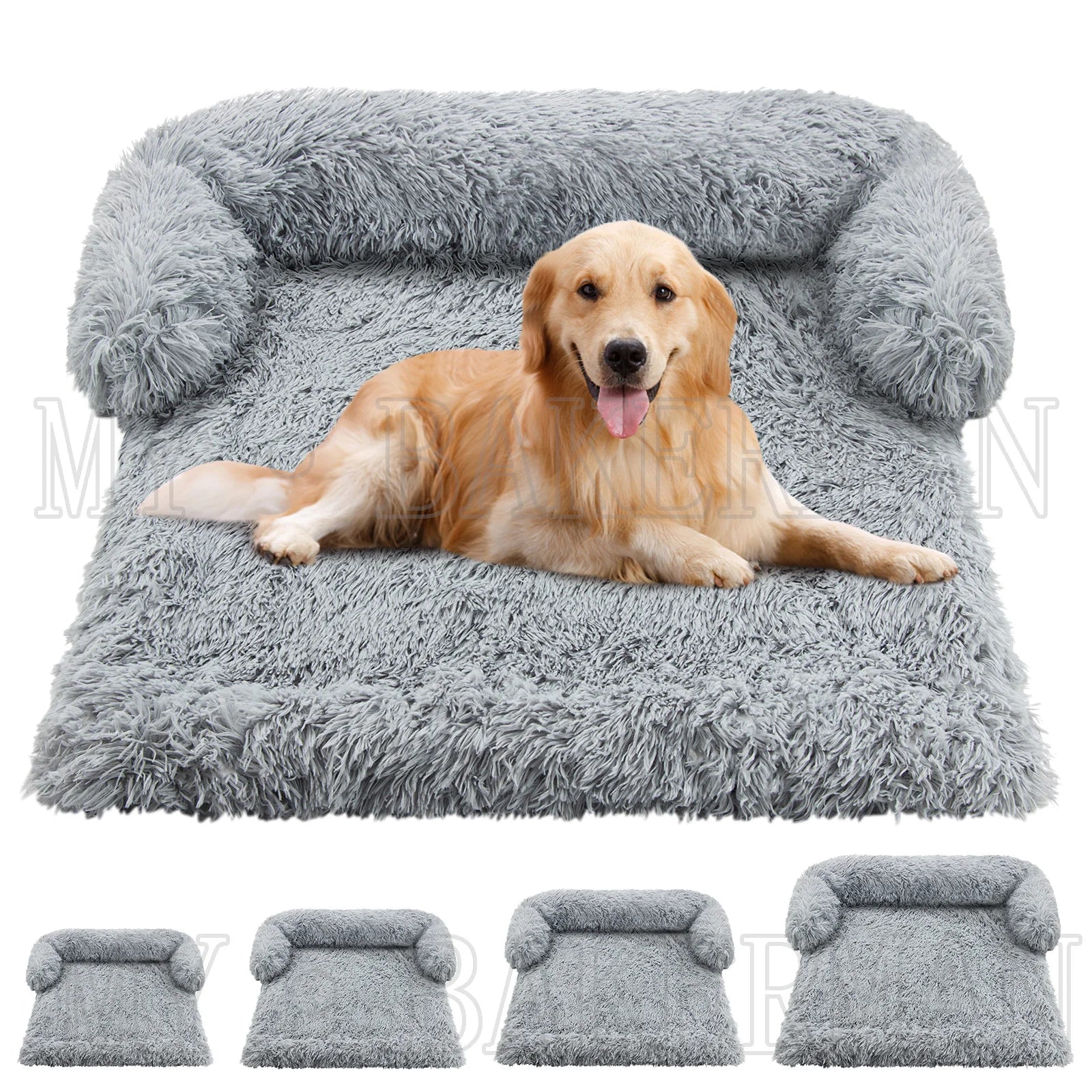 S-XXL Sofá Cama para Perros, Cama Calmante para Mascotas, Nido Cálido Lavable, Protector de Muebles Suave, Manta para Gatos, Cama Sofá para Perros Grandes
