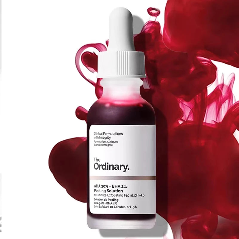 AHA 30% + BHA 2% Solución Peeling 30ml Solución Peeling Exfoliante Facial Ilumina Alisa Limpia Poros y Aclara la Opacidad