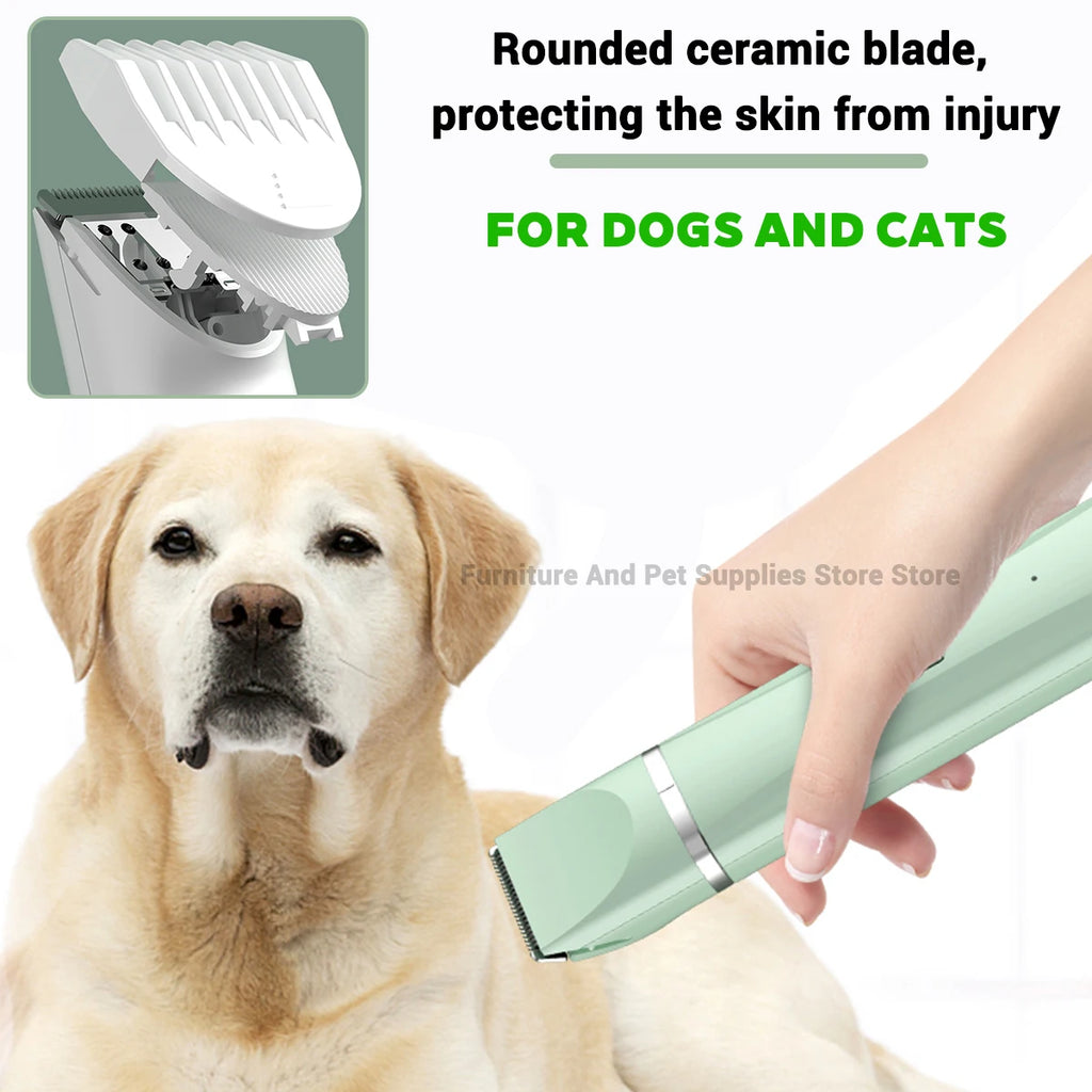 Nuevo Kit de herramientas de belleza multifuncional eléctrico 4 en 1 para mascotas Cortapelos recargable para perros y gatos Suministros para mascotas