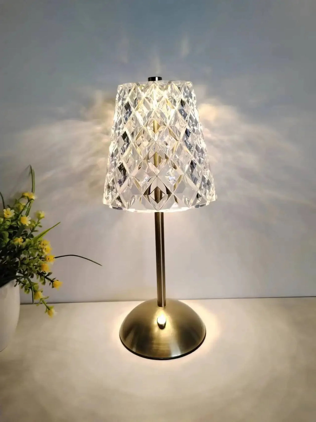 Lámpara de mesa LED recargable por USB con atenuación táctil, luz ambiental para cafetería/bar, luz nocturna de lectura con protección ocular, decoración para dormitorio