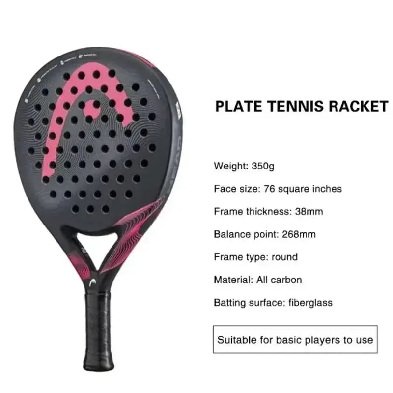 HEAD 2025 Nuevas raquetas de pádel y tenis Serie VIBE Fibra de carbono Núcleo de espuma Eva Memory Flex Raquetas de pádel y tenis ligeras