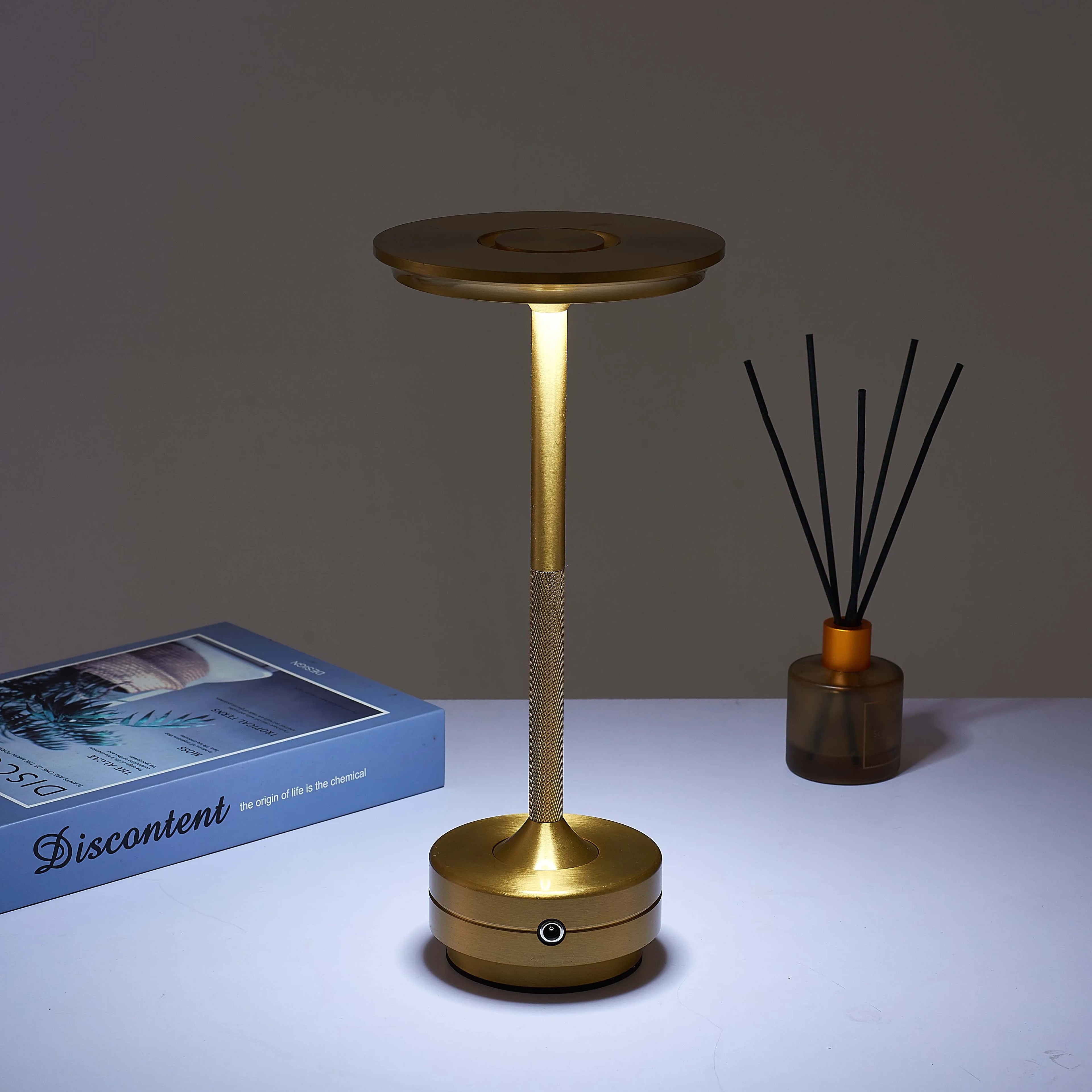 Lámpara de mesa recargable nórdica TrendyHome, lámpara LED táctil, decoración de mesa de café, decoración de dormitorio para estudio, luz de escritorio bonita para mesita de noche