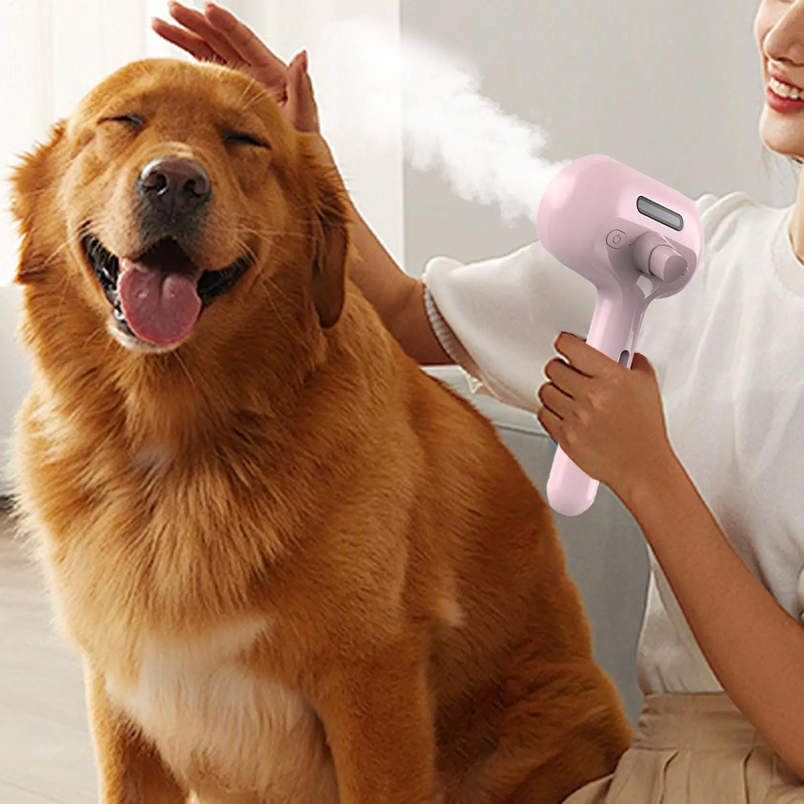Cepillo para perros al vapor, cepillo eléctrico rociador para gatos, cepillo vaporizador 3 en 1 para perros para masajes, cuidado de mascotas, eliminación de pelo enredado y suelto