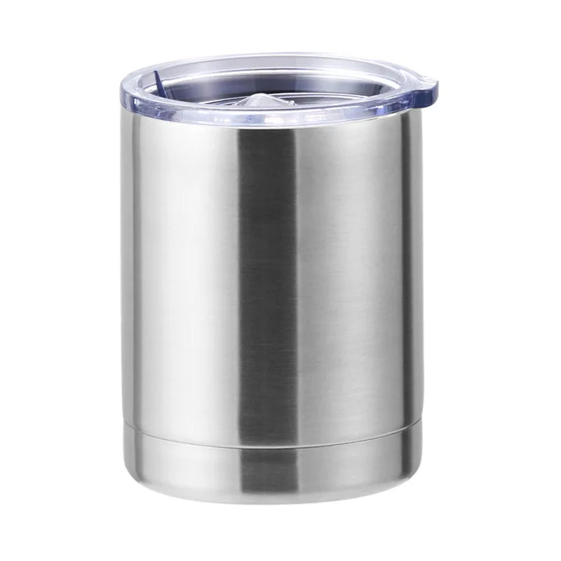 Taza de café de acero inoxidable de doble pared para coche, 10 oz, taza de café, taza de cerveza, 300 ml, termo aislado al vacío
