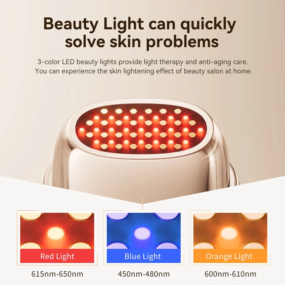 ANLAN Dispositivo de Belleza RF Multipolar EMS Lifting Facial Reafirmante de la Piel Antienvejecimiento Arrugas 3 Colores Luz Cuidado de la Piel Masaje Oro 24K