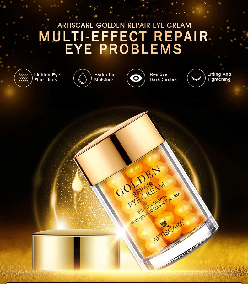 ARTISCARE SET de cuidado de la piel con oro de 24K, Crema facial, Suero hidratante, Esencia para ojeras, Productos coreanos para el cuidado de la piel