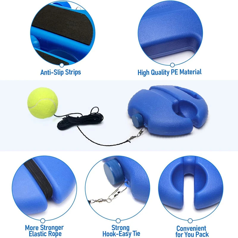 Pelota de rebote para entrenador de tenis con cuerda, base de estudio personal, amortiguador de tenis, herramienta de entrenamiento, equipo de ejercicio