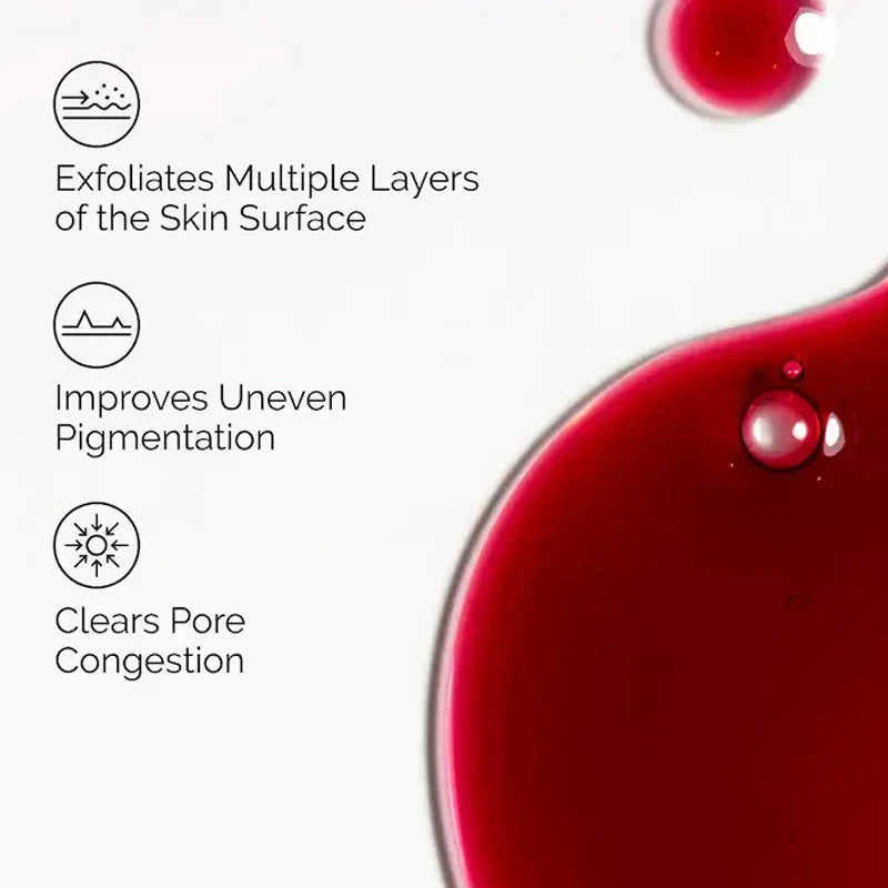 AHA 30% + BHA 2% Solución Peeling 30ml Solución Peeling Exfoliante Facial Ilumina Alisa Limpia Poros y Aclara la Opacidad
