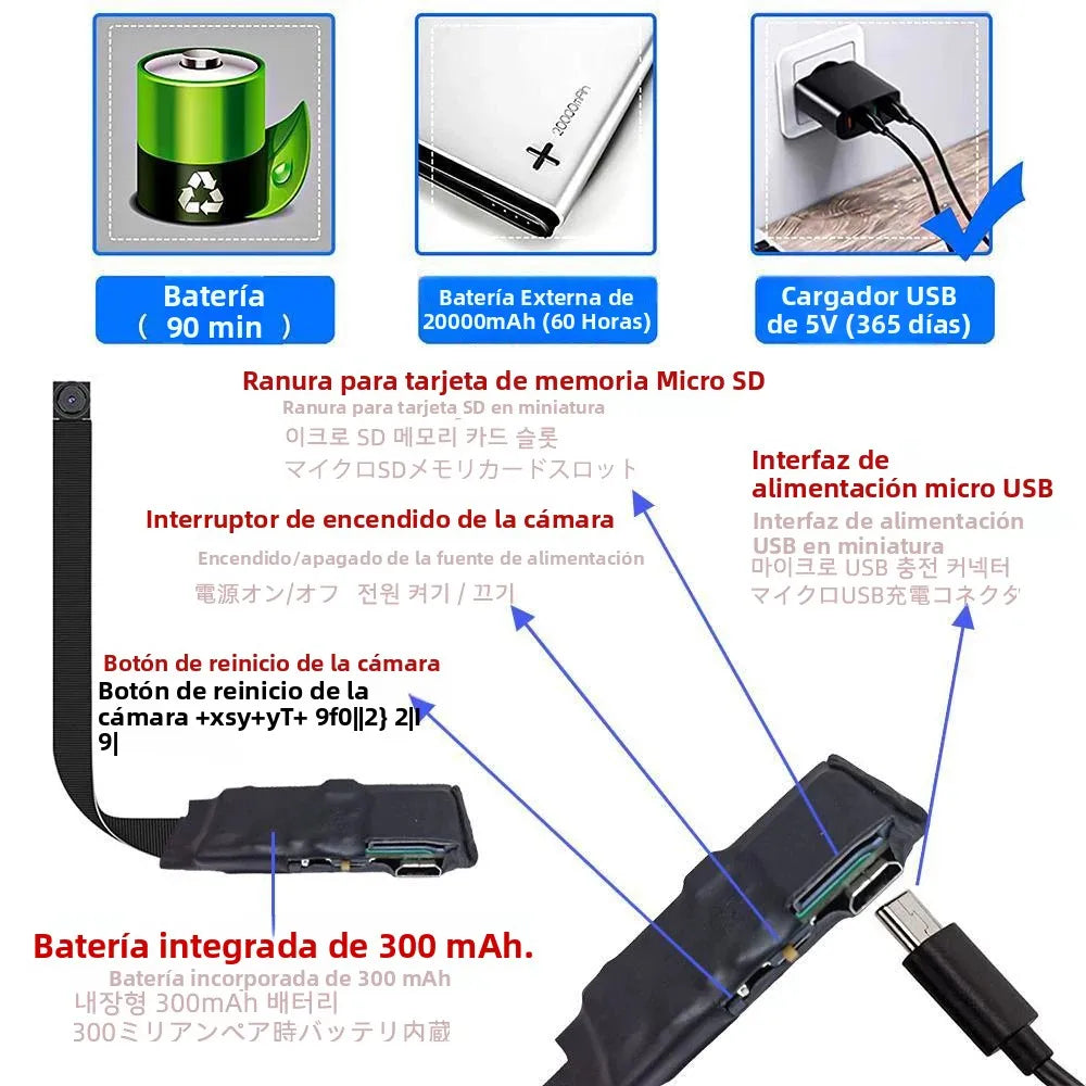 4K Mini Camera HD 1080P WiFi Camcorder Enhanced version DIY Wireless Module Video Recorder Support Remote View P2P Cam