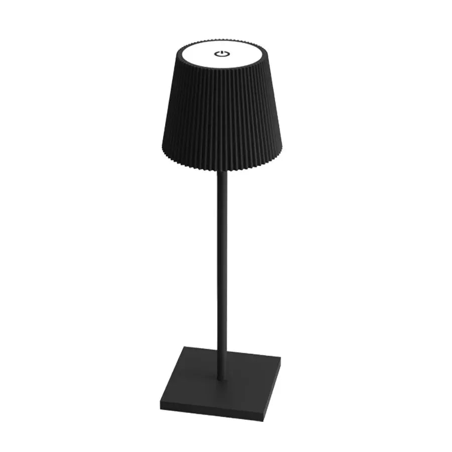 Lámpara de mesa LED nórdica, recargable, táctil, regulable, para dormitorio, comedor, cafetería, decoración sencilla para el hogar.