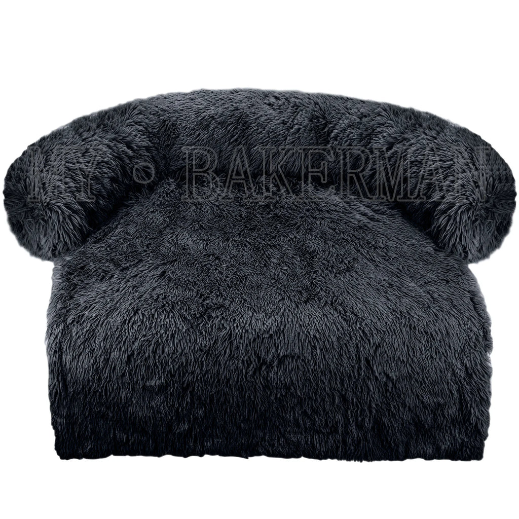 S-XXL Sofá Cama para Perros, Cama Calmante para Mascotas, Nido Cálido Lavable, Protector de Muebles Suave, Manta para Gatos, Cama Sofá para Perros Grandes