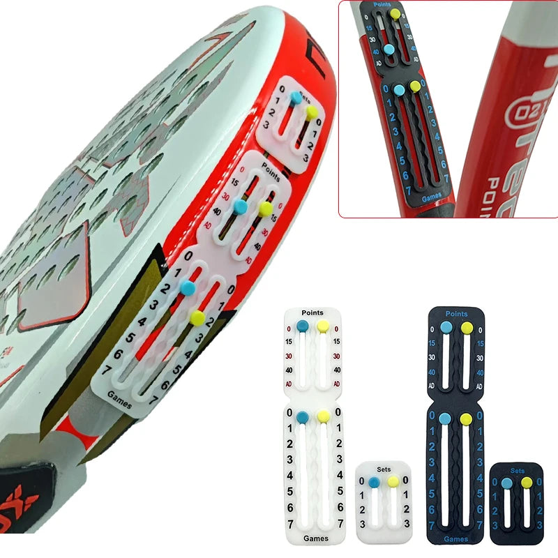 Marcador Pequeño Original para Tenis, Pádel, Bádminton, Ligero, Patentado, Certificado, Antipelado de Pintura para Aficionados