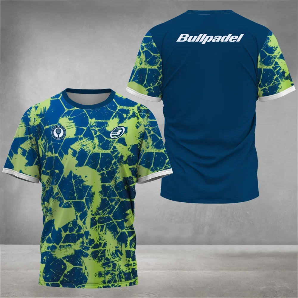 Cool Padel Camiseta Transpirable de Manga Corta Secado Rápido para Verano, Top de Calle para Hombre, Camiseta de Tenis para Exteriores, Nueva Colección Fitness