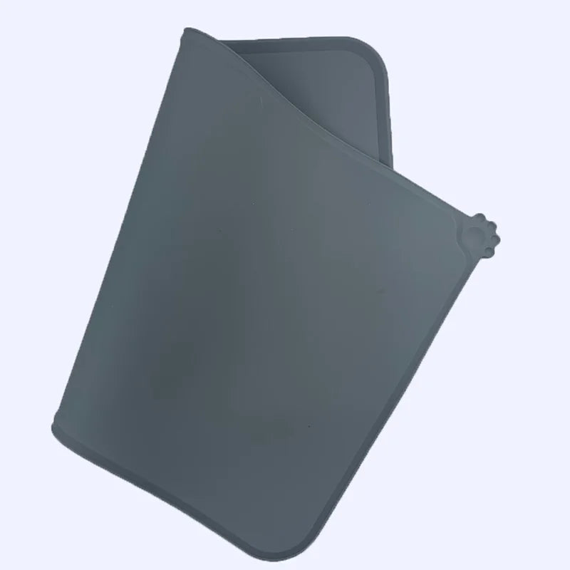 Alfombrilla de silicona antideslizante para alimentos de mascotas, impermeable para cuencos de perros y gatos, alfombrilla de alimentación de agua, protección antisalpicaduras para el suelo en invierno